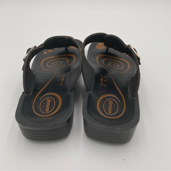Aerosoft Freedom Arch Support T-Strap Thong Flip Flops Sandals Shoes Size 7 - Picture 4 of 7